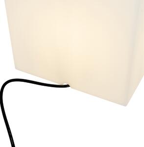 Moderné vonkajšie svietidlo biele 30 cm štvorcové IP44 - Nura
