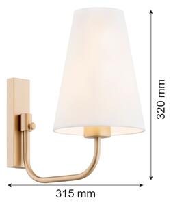 Argon 8312 - Nástenná lampa SAFIANO 1xE27/15W/230V zlatá