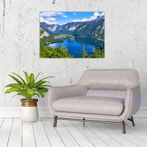 Obraz - Halštatské jazero, Hallstatt, Rakúsko (70x50 cm)