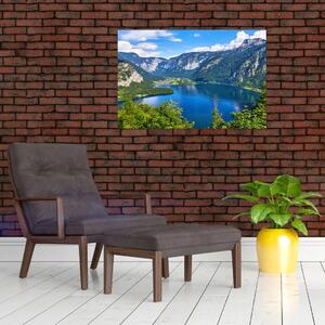 Obraz - Halštatské jazero, Hallstatt, Rakúsko (90x60 cm)