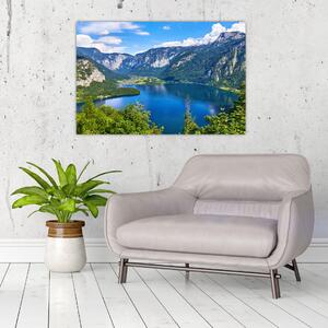 Obraz - Halštatské jazero, Hallstatt, Rakúsko (90x60 cm)