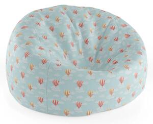 Sablio Sedací vak Cocoon Teplovzdušné balóny na nebi - 75 x 45 x 35 cm