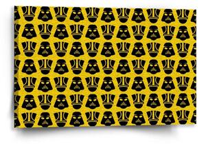 Sablio Obraz Star Wars Stormtrooperi Pattern na žltej - 60x40 cm