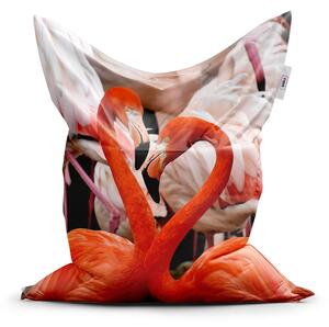Sablio Sedací vak Plameniaky 2 - 150x100 cm