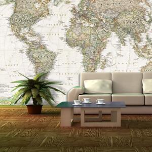 Sablio Tapeta Mapa sveta - 125x75 cm