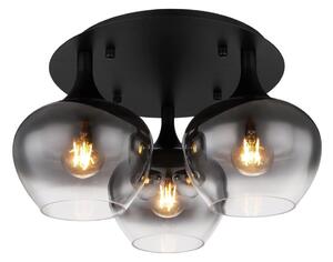 Globo 15548-3D - Prisadený luster MAXY 3xE27/40W/230V čierna
