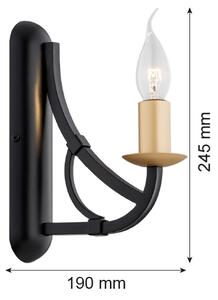Argon 8355 - Nástenné svietidlo LORENZO 1xE14/7W/230V