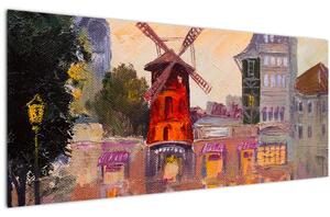 Obraz - Moulin rouge, Paríž, Francúzsko (120x50 cm)