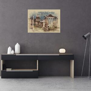 Obraz - Forum Romanum, Rím, Taliansko (70x50 cm)