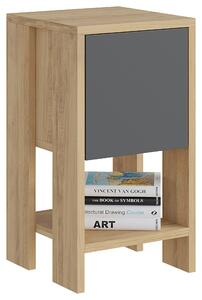 NOČNÁ SKRINKA, grafitová, farba duba, 30/55/30 cm Livetastic - Online Only zostavy, Online Only