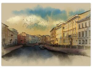 Obraz - Moyka rieka, Petrohrad, Rusko (70x50 cm)