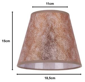 Duolla - Tienidlo k stolnej lampe SOFIA XS E14 pr. 18,5 cm medená