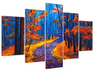 Obraz jesenného lesa (150x105 cm)