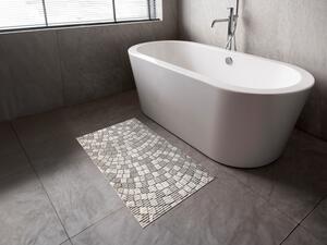 Kúpeľňová penová rohož / predložka PRO-040 Sivá dlažobná kocka - metráž šírka 65 cm