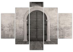 Obraz - Tajomné dvere (150x105 cm)