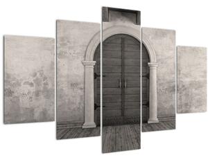 Obraz - Tajomné dvere (150x105 cm)