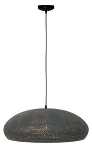 Závesná lampa Fori, Ø 53 cm, hnedá, kov
