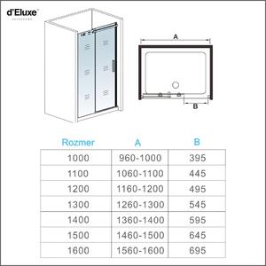 Sprchové dvere RUNNER RU5N 100-160x195cm