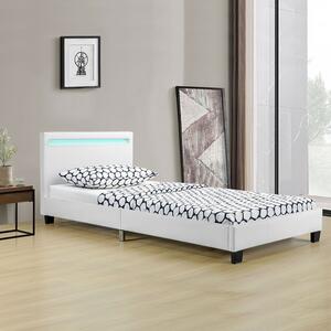 Čalúnená posteľ Verona 90 x 200 cm - biela