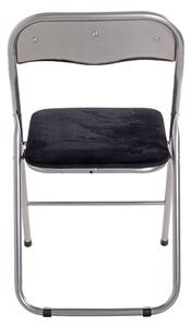 Skladacia stolička NIKLAS hliník/čierna