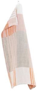 Ľanová utierka Toffee 48x70, oranžovo-ružová