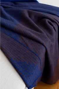 Lapuan Kankurit Vlnená deka Rinne 130x180, modro-hnedá