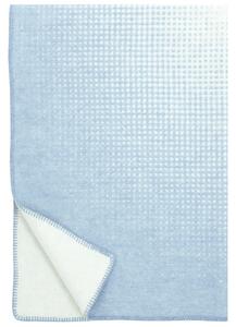 Vlnená deka Juhannus 100x150, prírodne farbená modrá / Finnsheep