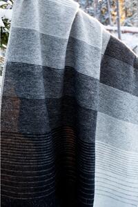 Vlnená deka Kaamos 150x200, čierna / Finnsheep