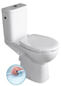 Sapho Etiuda - WC kombi pre ľudí s telesným postihnutím CLEAN ON, Rimless, zadný odpad, biela K11-0221