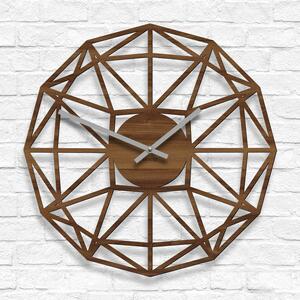 DUBLEZ | Polygonálne drevené hodiny na stenu