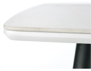 Jedálenský stôl MORCU biely mramor/biela