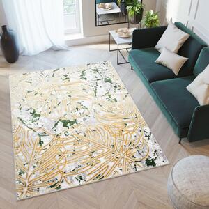Kusový koberec Tonstera krémový 80x150cm