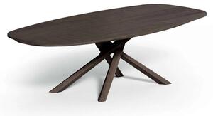 ARIZONA dizajnový jedálenský stôl pevný zaoblený