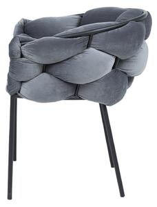 Jedálenská stolička NURTI sivá/čierna