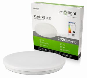ECOLIGHT LED stropné svietidlo - 24W - IP44 - neutrálna biela