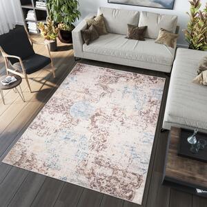 Trendový koberec v hnedých odtieňoch s jemným vzorom Šírka: 80 cm | Dĺžka: 150 cm