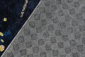 Modrý trendový koberec s abstraktným vzorom Šírka: 140 cm | Dĺžka: 200 cm