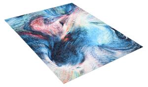 Zaujímavý trendový koberec s abstraktným vzorom Modrá Šírka: 80 cm | Dĺžka: 150 cm