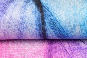 Modro-ružový abstraktný trendový koberec Modrá Šírka: 80 cm | Dĺžka: 150 cm