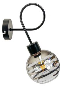 BERGE Stropné svietidlo LED LOFT 1xE27 GLASS BALL stripes