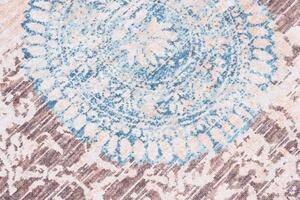 Trendový koberec v hnedých odtieňoch s jemným vzorom Hnedá Šírka: 80 cm | Dĺžka: 150 cm