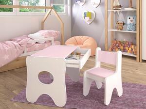 Vulpi Detská stolička so stolíkom Simply Farba: ružová