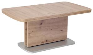 KONFERENČNÝ STOLÍK, strieborná, farba duba, kompozitné drevo, 110/63/53 cm Venda - Stolíky do obývačky