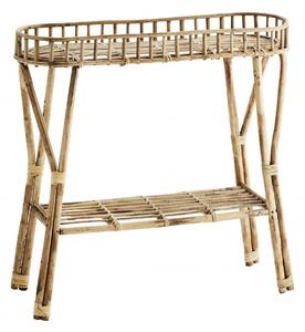 Úzky bambusový stolík Natural