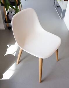 Muuto Ex-display stolička Fiber Side Chair, wood base, natural white/oak