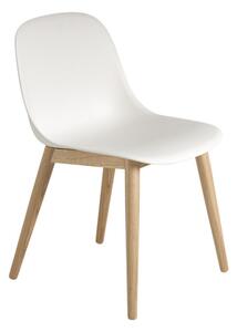 Muuto Ex-display stolička Fiber Side Chair, wood base, natural white/oak