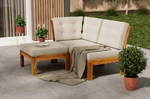 TERASOVÁ SEDACIA SÚPRAVA drevo, textil Ambia Garden - Online Only záhrada, Online Only