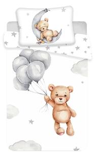 Jerry Fabrics Detské bavlnené obliečky Medvedík baby, 100 x 135 cm, 40 x 60 cm