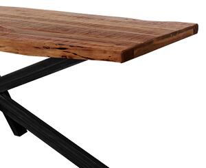 Jedálenský stôl GURU FOREST akácia/kov, 180x90 cm