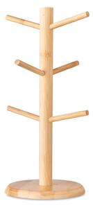 ČistéDrevo Bambusový stojan so 6 hrnčekmi